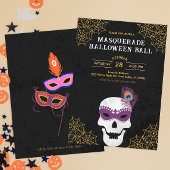 Invitation de la balle d'Halloween Masquerade