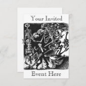 Invitation de la bande de Skeleton (Devant / Derrière)