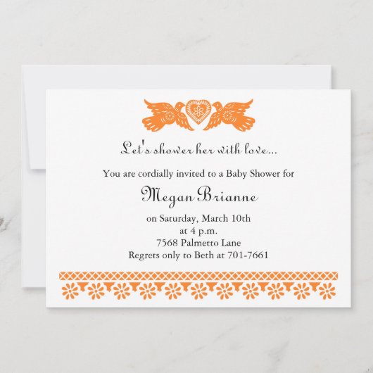 Invitation de la bannière Inséparable de Fiesta de (Devant)