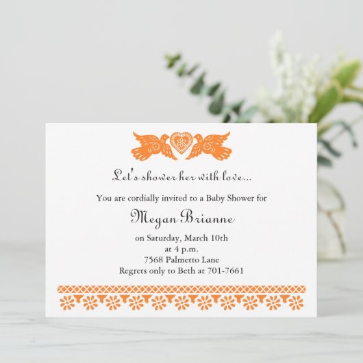 Invitation de la bannière Inséparable de Fiesta de (Debout devant)