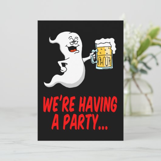 Invitation de la bière Halloween Ghost (Debout devant)
