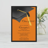 Invitation de la Black Grad Casquette Graduation P (Debout devant)