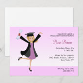 Invitation de la Blonde Graduation Party (Devant / Derrière)