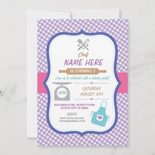 invitation de la boulangerie à tout âge Filles de  (Devant)