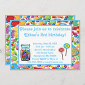 Invitation de la boutique Blue Boy Candy (Devant / Derrière)