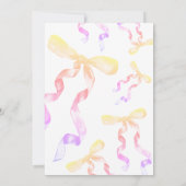 Invitation de la Bow 1er Anniversaire (Dos)