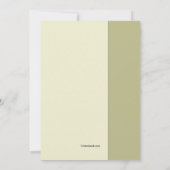 Invitation de la branche d'olivier (Dos)