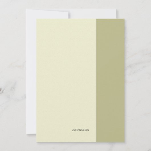 Invitation de la branche d'olivier (Dos)