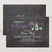 Invitation de la brasserie à vin de n'importe quel (Devant / Derrière)