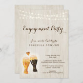 Invitation de la Brasserie Engagement Party| Bière (Devant / Derrière)