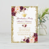 Invitation de la Burgundy Gold Grad Party - Photo (Debout devant)