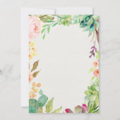 Invitation de la Cactus Graduation Party (Dos)