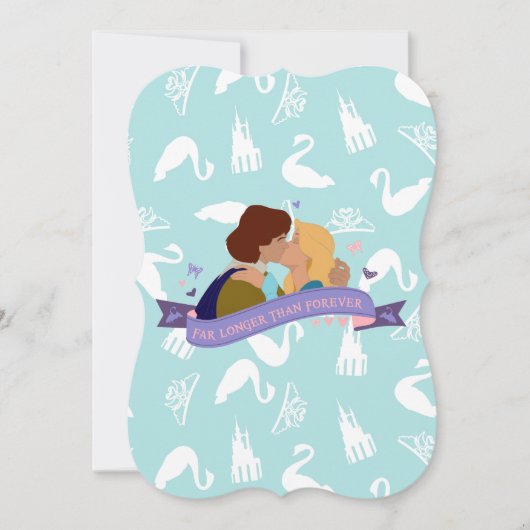 Invitation de la carte d'anniversaire Swan Princes (Devant)