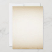 Invitation de la carte de bibliothèque vintage Bri (Dos)