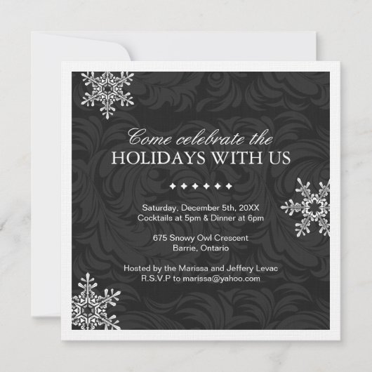 Invitation de la carte de Noël (Devant)