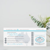 Invitation de la carte d'Mariage australienne (Debout devant)