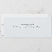 Invitation de la carte d'Mariage australienne (Dos)