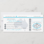 Invitation de la carte d'Mariage australienne (Devant)