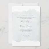 Invitation de la carte mariage de l'aquarelle pein (Dos)