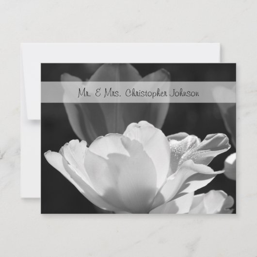 Invitation de la carte Mariage Merci Tulip Spring (Devant)