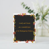 Invitation de la carte postale Thanksgiving pour l (Debout devant)