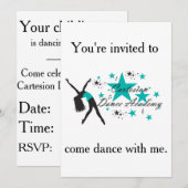 Invitation de la Cartesion Dance Party (Devant / Derrière)