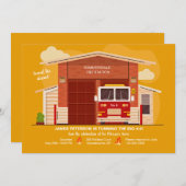 Invitation de la caserne de pompiers (Devant / Derrière)