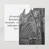 Invitation de La Catedral (Barcelone, Espagne) (Devant / Derrière)