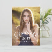 Invitation de la cérémonie de remise des diplômes  (Debout devant)