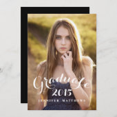 Invitation de la cérémonie de remise des diplômes  (Devant / Derrière)