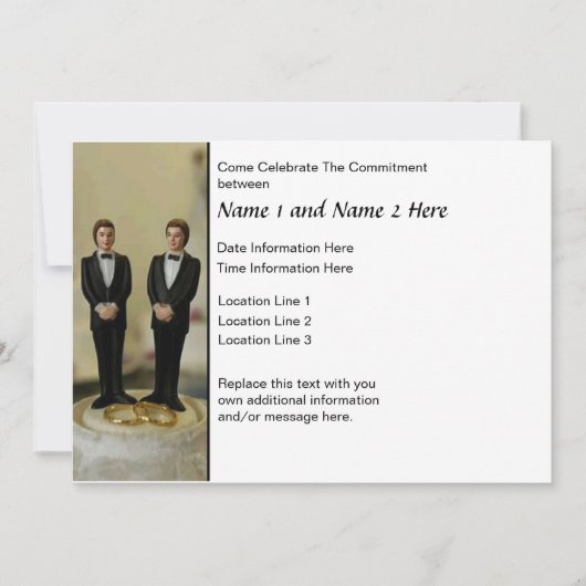 Invitation de la cérémonie d'engagement (Devant)