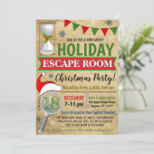 Invitation de la chambre d'évasion (Debout devant)