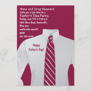 Invitation de la chemise du monsieur