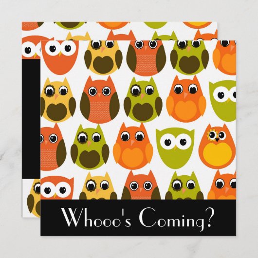 Invitation de la chouette (Devant / Derrière)