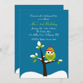 Invitation de la Chouette d'Hiver (Devant / Derrière)