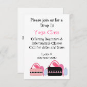 Invitation de la classe Yoga (Devant / Derrière)