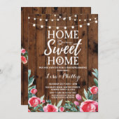 Invitation de la clé de bois de chauffage au bois  (Devant / Derrière)