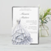 Invitation de la coiffeuse blanche (Debout devant)