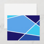 Invitation de la collection de couleurs Blue Janai (Devant / Derrière)