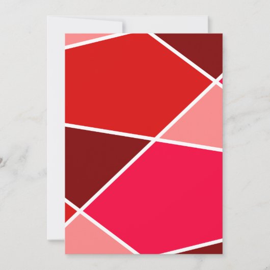 Invitation de la collection de couleurs Red JanaiC (Devant)