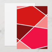 Invitation de la collection de couleurs Red JanaiC (Devant / Derrière)
