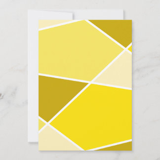 Invitation de la collection de couleurs Yellow Jan