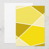 Invitation de la collection de couleurs Yellow Jan (Devant / Derrière)