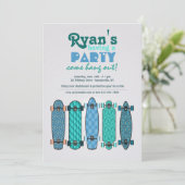 Invitation de la collection de skateboard (Debout devant)