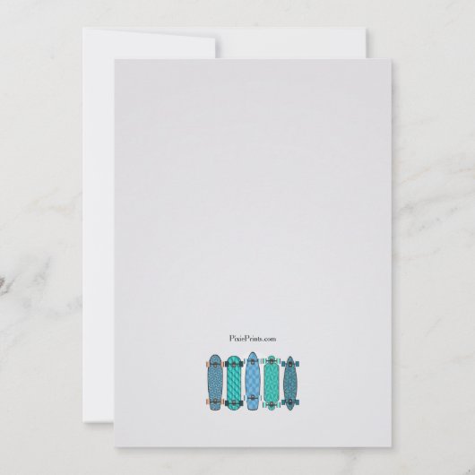 Invitation de la collection de skateboard (Dos)