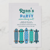 Invitation de la collection de skateboard (Devant / Derrière)