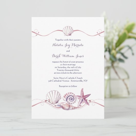 Invitation de la collection Shell (Debout devant)