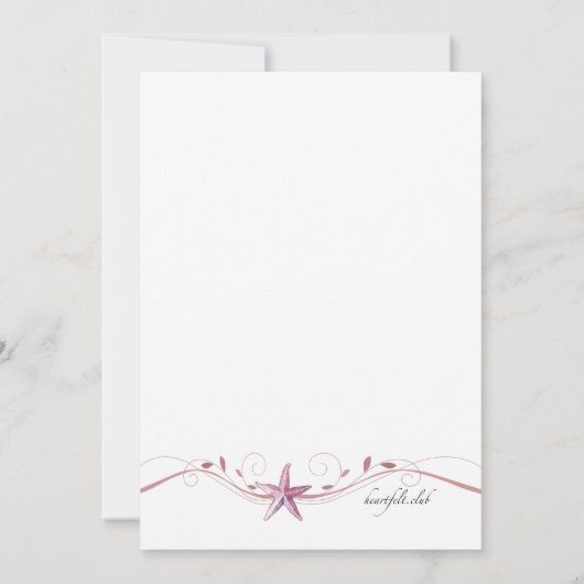 Invitation de la collection Shell (Dos)