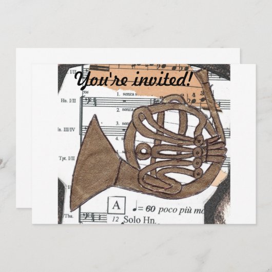 Invitation de la corne (Devant / Derrière)