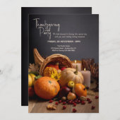 Invitation de la Corne de Thanksgiving (Devant / Derrière)
